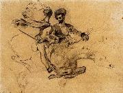 Illustration for Goethe-s Faus Eugene Delacroix